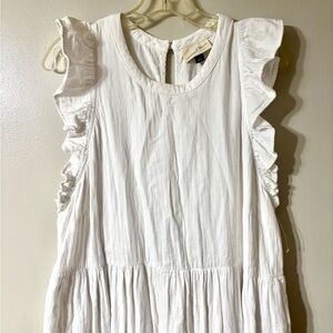Universal Thread White Textured Dress